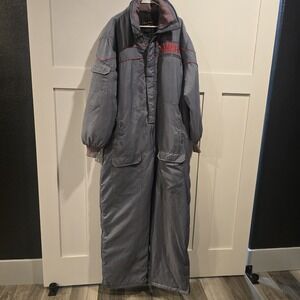 Genuine Yamaha Snowmobile Suit Quilted Heavyweight Hooded Pockets Men's XL